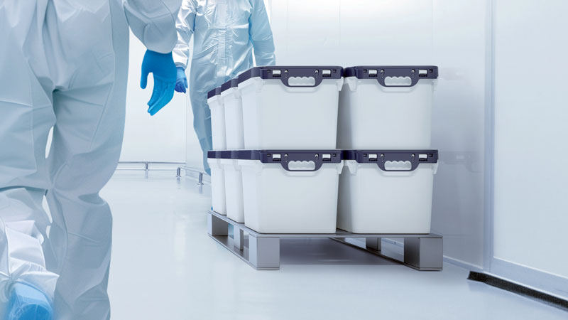 Pallets accommodate nearly 20% more filled square pails
