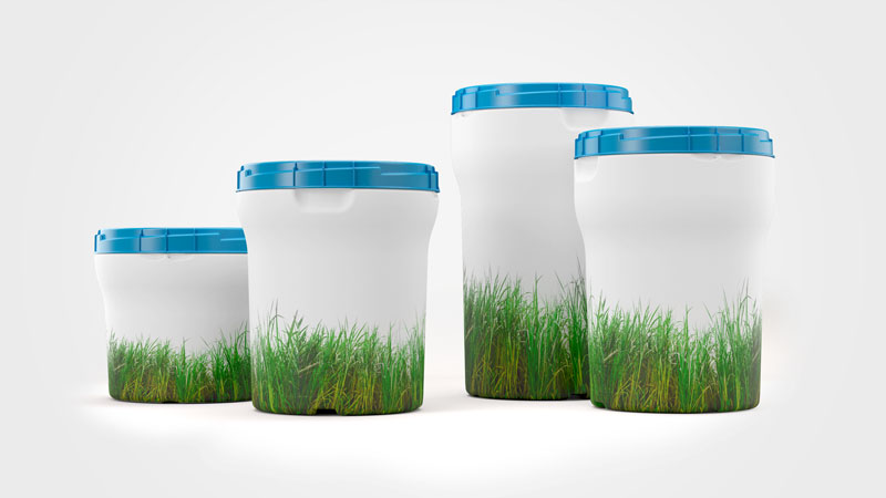 Los nuevos bidones ECO LITE son en parte de base biológica