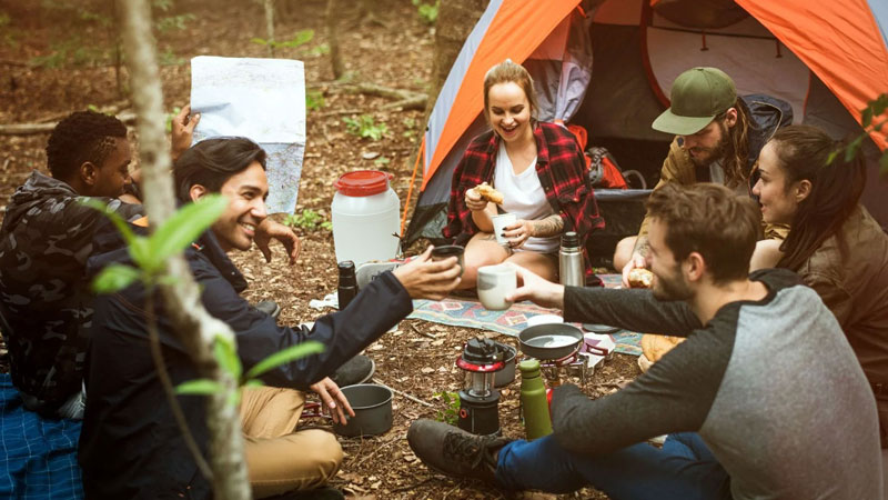 Acampando con los bidones de CurTec